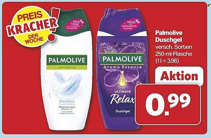 Palmolive Duschgel verschiedene Sorten 250-ml-Flasche