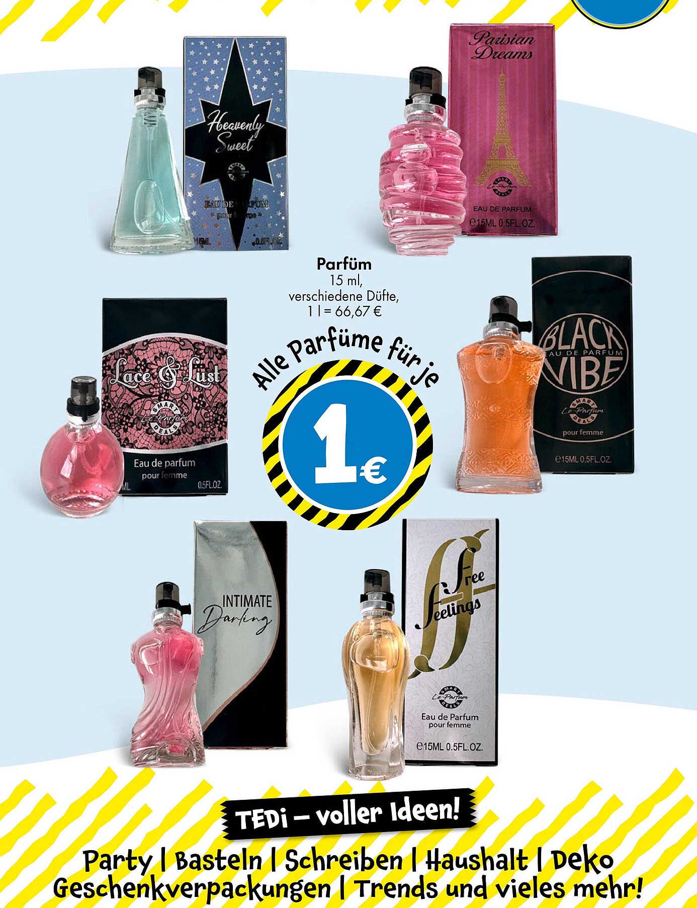 Parfüm 15 ml - Alle Düfte für je 1 €