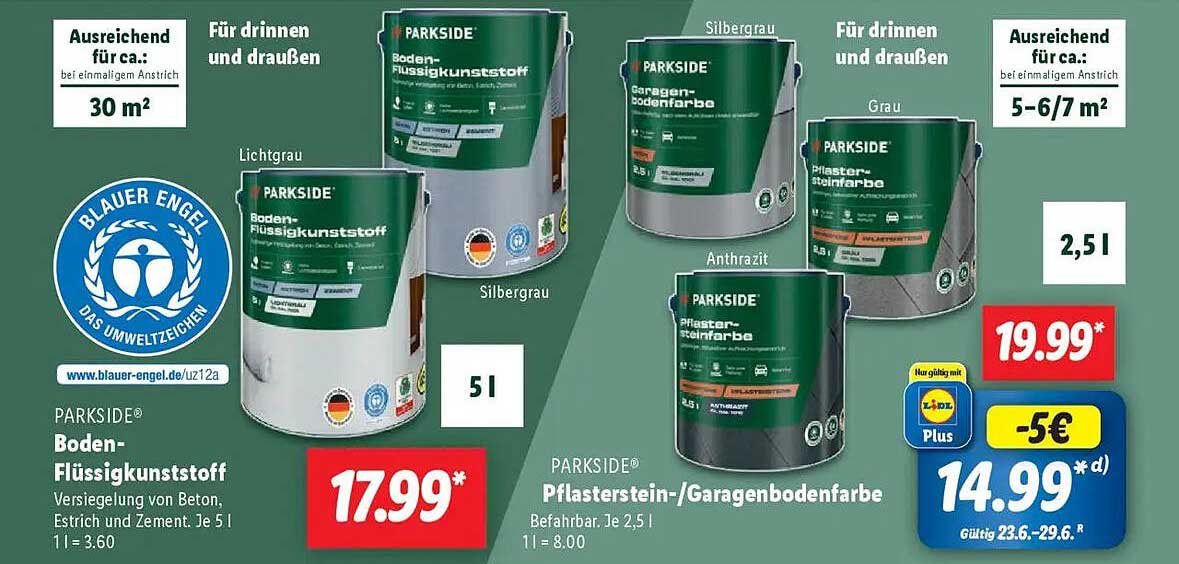 PARKSIDE® Boden-Flüssigkunststoff
