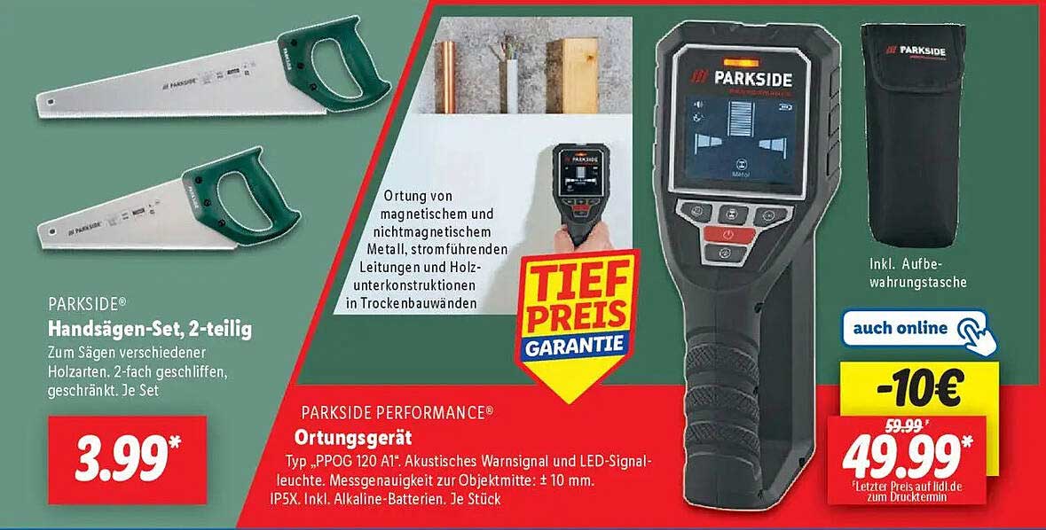 PARKSIDE® Ortungsgerät - Präzision für Zuhause