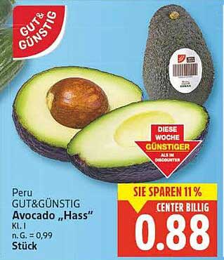 Peru GUT&GÜNSTIG Avocado "Hass" K.L.