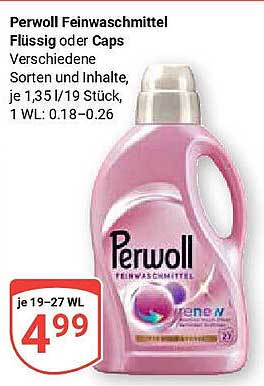 Perwoll Feinwaschmittel Flüssig oder Caps