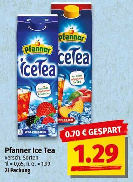 Pfanner Ice Tea - verschiedene Sorten