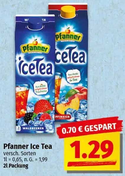 Pfanner Ice Tea - verschiedene Sorten