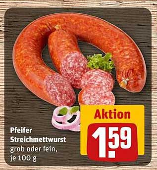 Pfeifer Streichmettwurst grob oder fein, je 100 g
