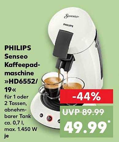 PHILIPS Senseo Kaffeemaschine »HD6552/19«