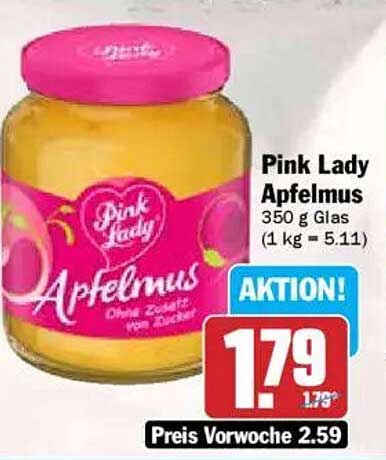 Pink Lady Apfelmus 350 g Glas