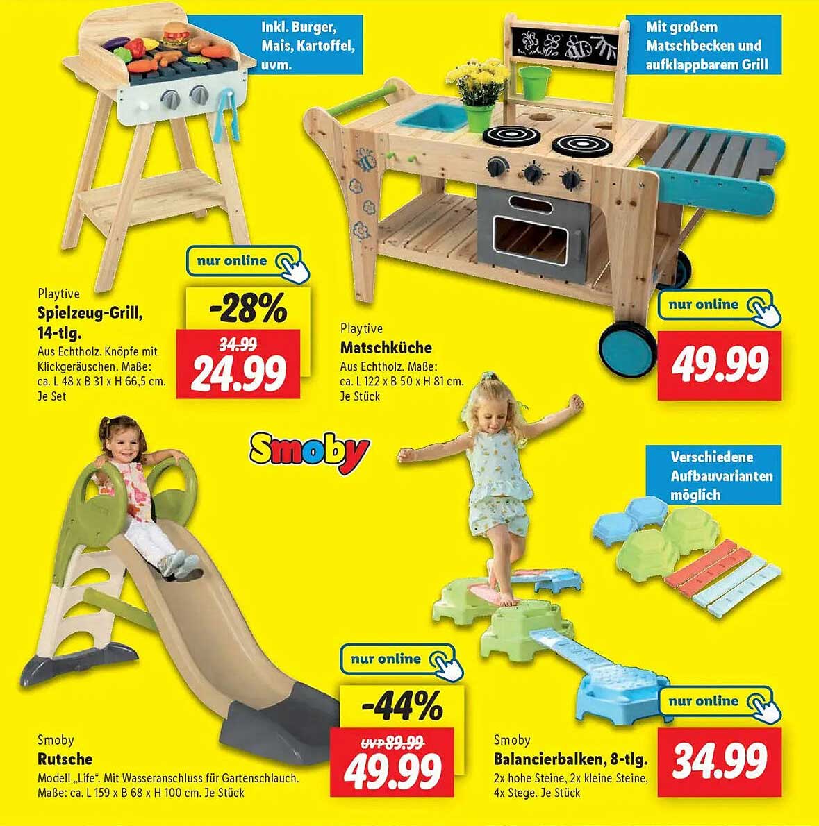 Playtive Spielzeug-Grill, 14-tlg.