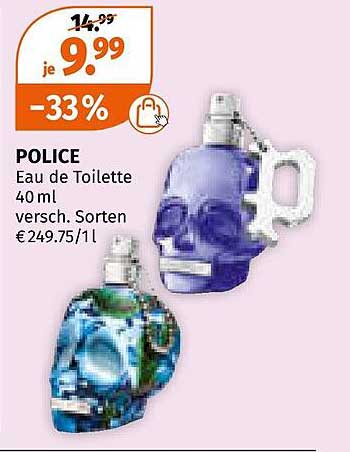 POLICE Eau de Toilette 40 ml, verschiedene Sorten