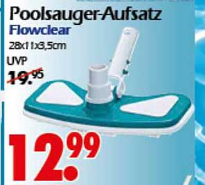 Poolsauger-Aufsatz Flowclear 28x1x3,5cm