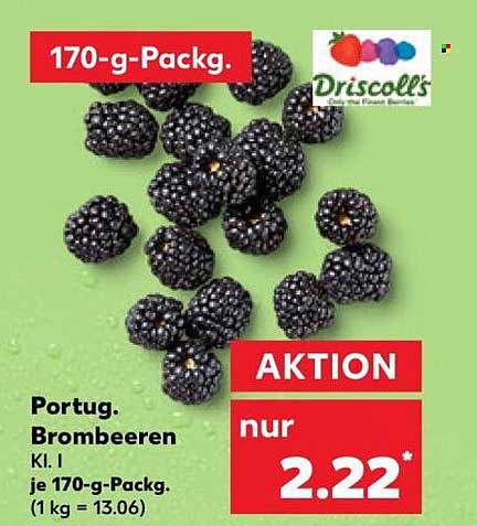 Portug. Brombeeren Kl. I 170-g-Packung