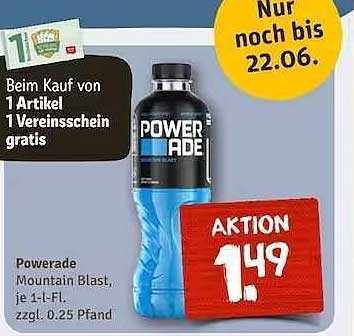 Powerade Mountain Blast - Aktion für nur 1,49 €