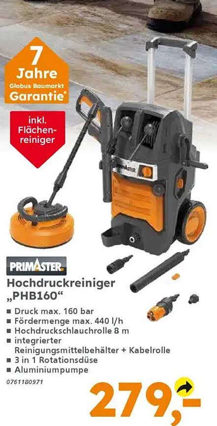 PRIMASTER Hochdruckreiniger „PHB160“