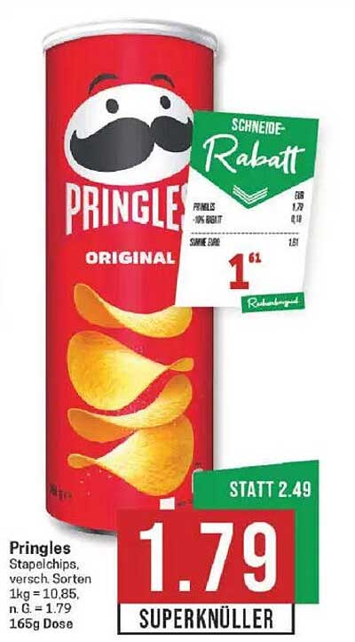 Pringles Original Stapelchips 165g - Superknüller