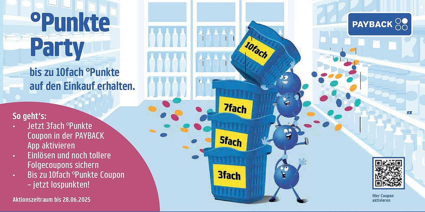 Punkte Party - Bis zu 10fach °Punkte auf den Einkauf erhalten!