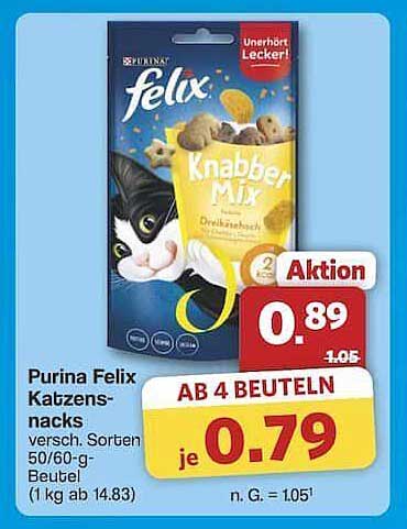 Purina Felix Katzensnacks Knabber Mix