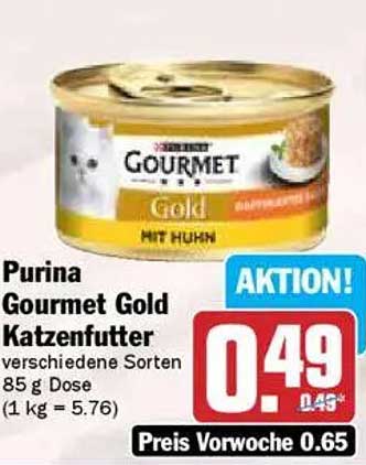 Purina Gourmet Gold Katzenfutter 85 g Dose mit Huhn
