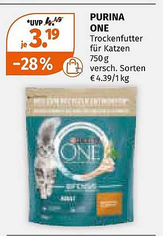 PURINA ONE Trockenfutter für Katzen 750 g