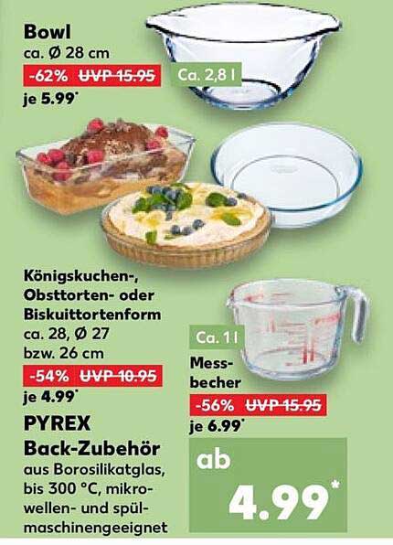 PYREX Back-Zubehör aus Borosilikatglas
