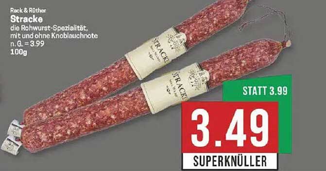 Rack & Rüther Stracke - die Rohwurst-Spezialität mit und ohne Knoblauchnote