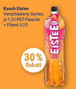 Rauch Eistee - Verschiedene Sorten, je 1,5 l-PET-Flasche + Pfand 0,25 €