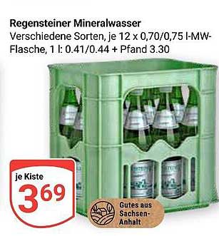 Regensteiner Mineralwasser - 12er Kiste
