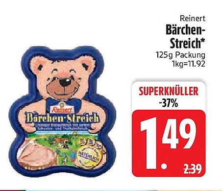 Reinert Bärchen-Streich 125g