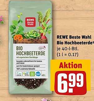REWE Beste Wahl Bio Hochbeeterde 40 l