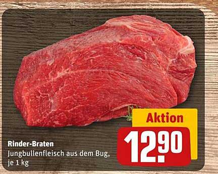 Rinder-Braten Jungbullenfleisch aus dem Bug, je 1 kg