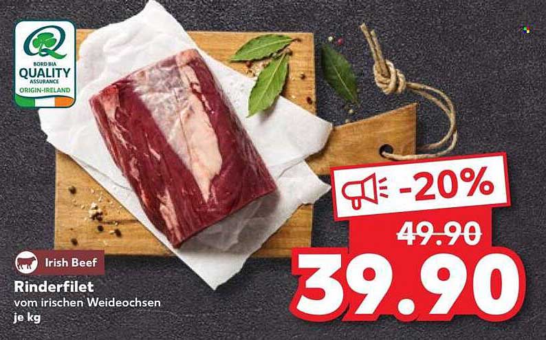 Rinderfilet vom irischen Weideochsen je kg