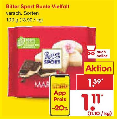 Ritter Sport Bunte Vielfalt 100 g
