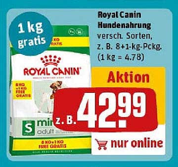 Royal Canin Hundenahrung 8+1 kg-Paket - jetzt zum Aktionspreis!