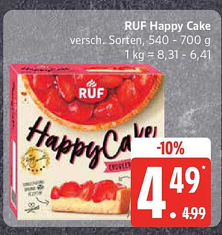 RUF Happy Cake - Verschiedene Sorten, 540 - 700 g
