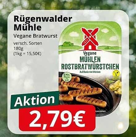 Rügenwalder Mühle Vegane Mühlen Rostbratwürstchen