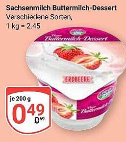 Sachsenmilch Buttermilch-Dessert - verschiedene Sorten