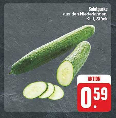 Salatgurke aus den Niederlanden, Kl. I, Stück