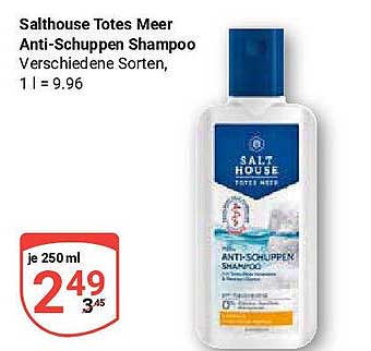 Salthouse Totes Meer Anti-Schuppen Shampoo 250 ml