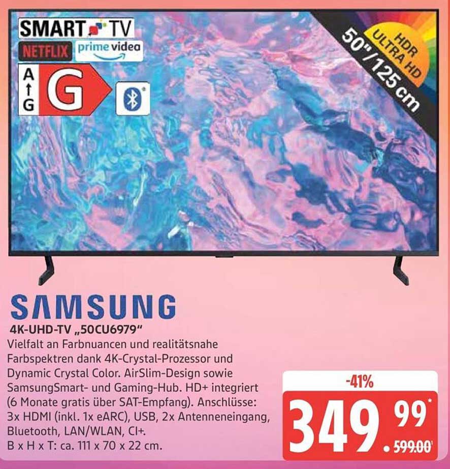 Samsung 4K-UHD-TV 50CU6979