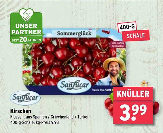 SanLucar Kirschen 400-g-Schale – Sommerglück zum Genuss