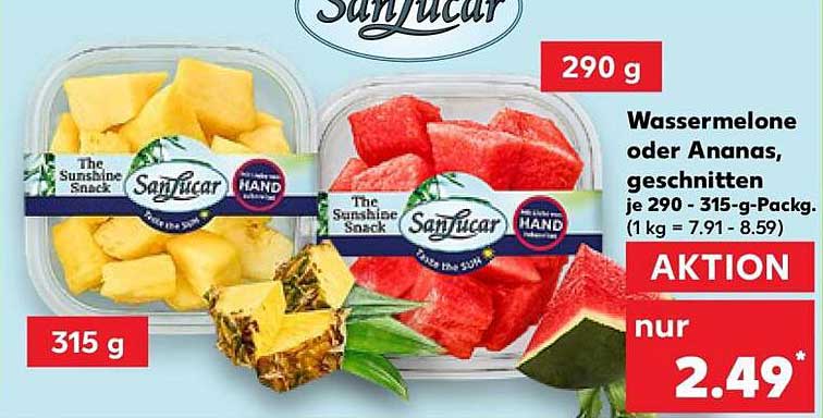 SanLucar Wassermelone oder Ananas, geschnitten 290 g - 315 g