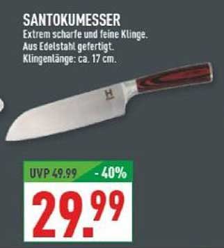 Santokumesser - Extrem scharfe und feine Klinge
