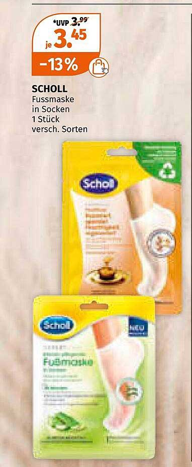 Scholl Fußmaske in Socken 1 Stück, verschiedene Sorten