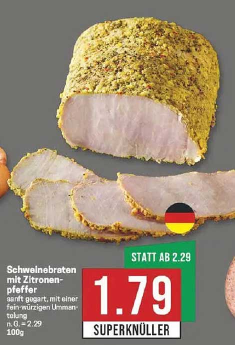 Schweinebraten mit Zitronenpfeffer