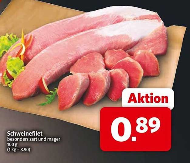 Schweinefilet besonders zart und mager 100 g