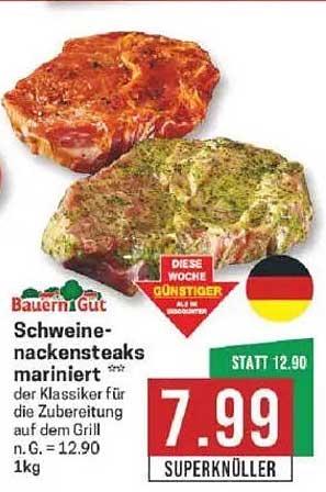 Schweinenackensteaks mariniert – der Grillklassiker