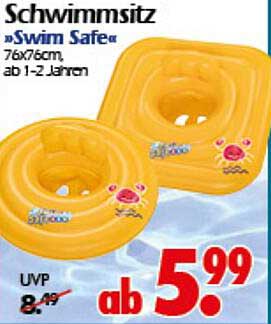 SchwimmSitz 'Swim Safe' 76x76cm, ab 1-2 Jahren