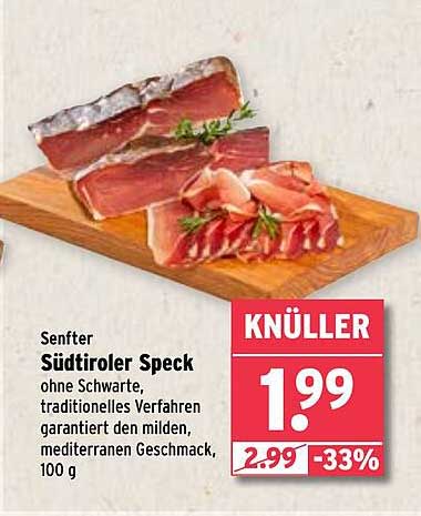 Senfter Südtiroler Speck 100 g