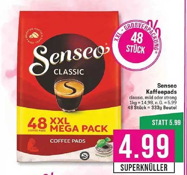 Senseo Kaffeepads 48er XXL Mega Pack