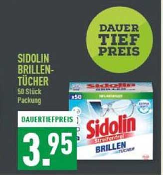 Sidolin Brillentücher - 50 Stück Packung