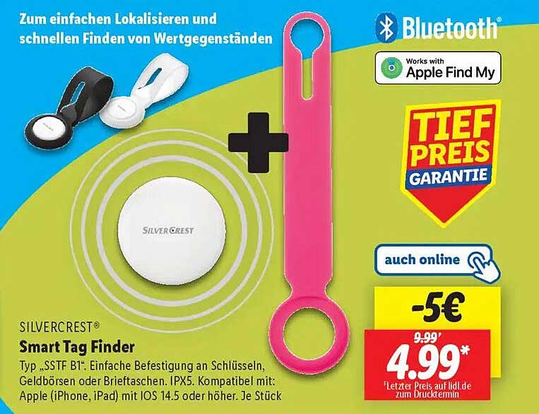 SILVERCREST® Smart Tag Finder